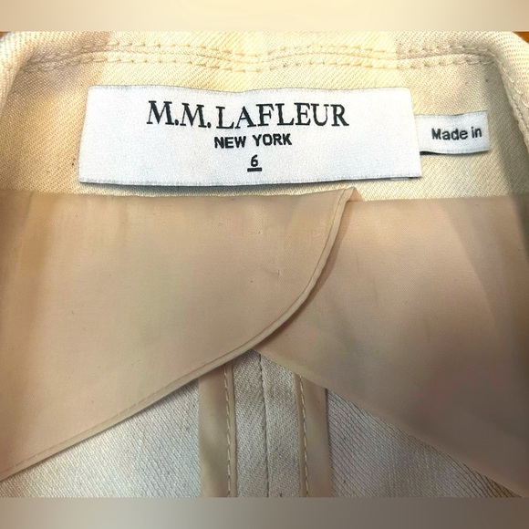 MM Lafleur The Teddy Breeze Jacket in Color Natural, Cotton Viscose Blend, 6 - Picture 12 of 15